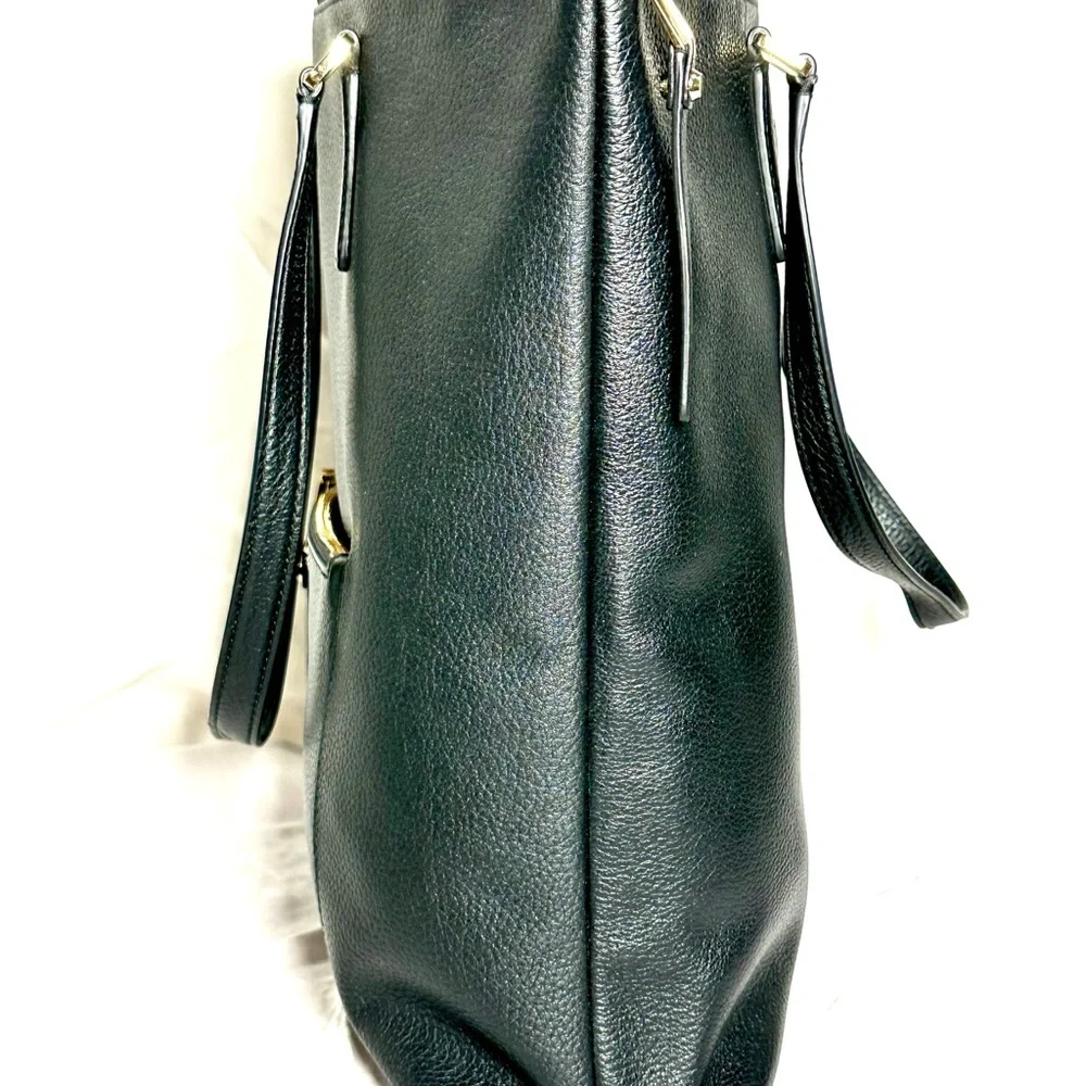 MICHAEL KORS ARIANA LARGE pebbled leather tote 2025 black beautiful Office bag